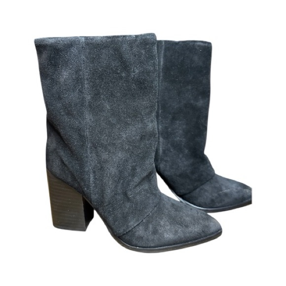 Nine West Shoes - Nine West Chaye Slouch Booties – Black Suede – Pointed Toe - NEW (No box)